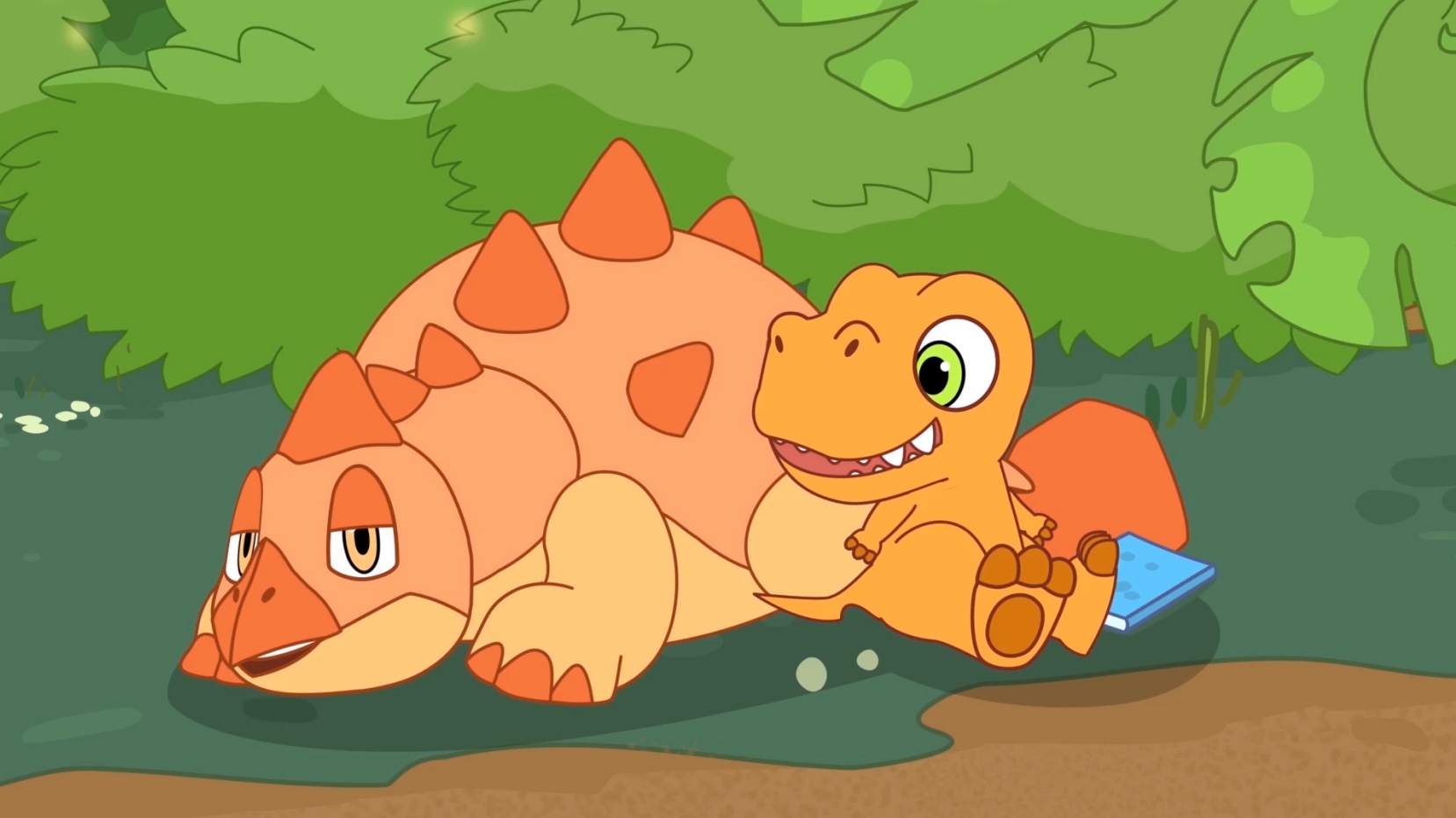 The Moyu Animation Company 墨羽动画旗下动画片三只小恐龙Three Little Dinosaurs剧照之3